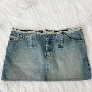 Vintage Y2K micro mini skirt 🩵 by Zara